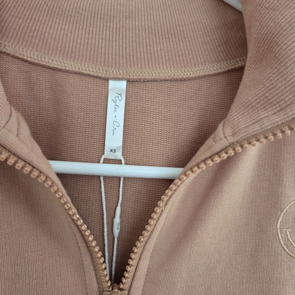 Rylee + Cru Peach Quarter-Zip Sweater Womens Size XS - Picture 3 of 7